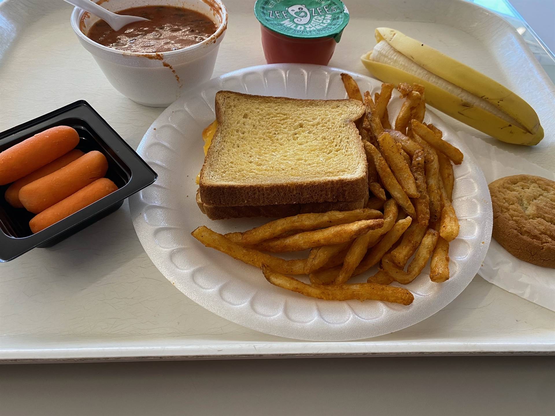 Grilled Cheese and Tomato Spinach Soup