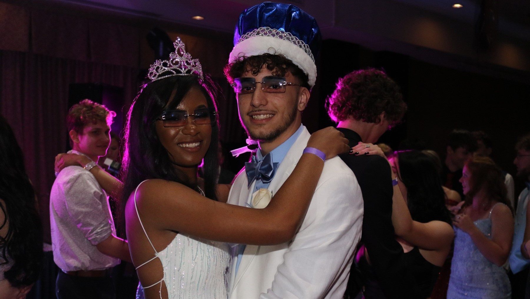 Congrats to Tavi Thompson and Tony Fox for being crowned Prom King and Queen!