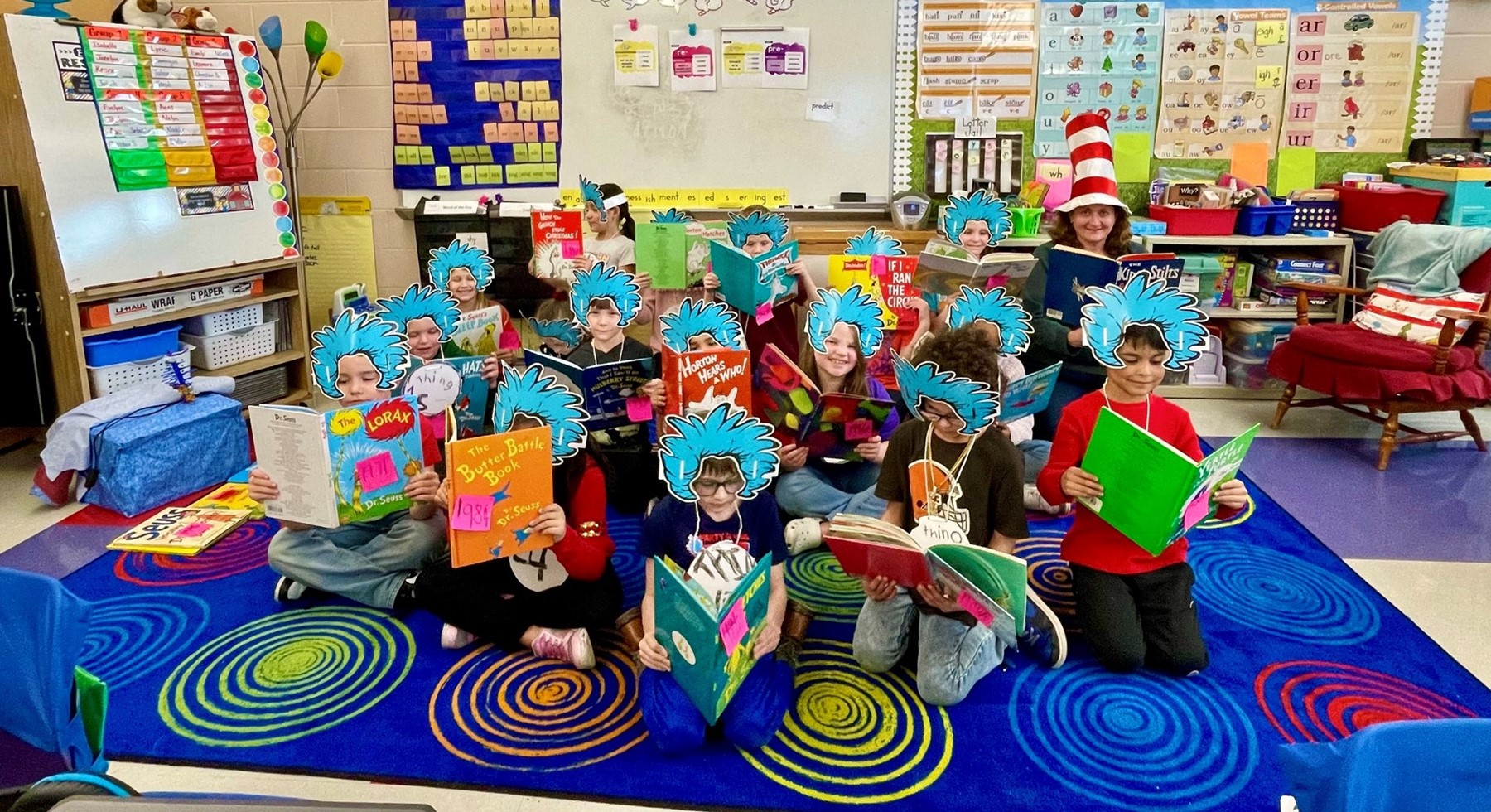 Second Graders complete Dr. Seuss Unit.