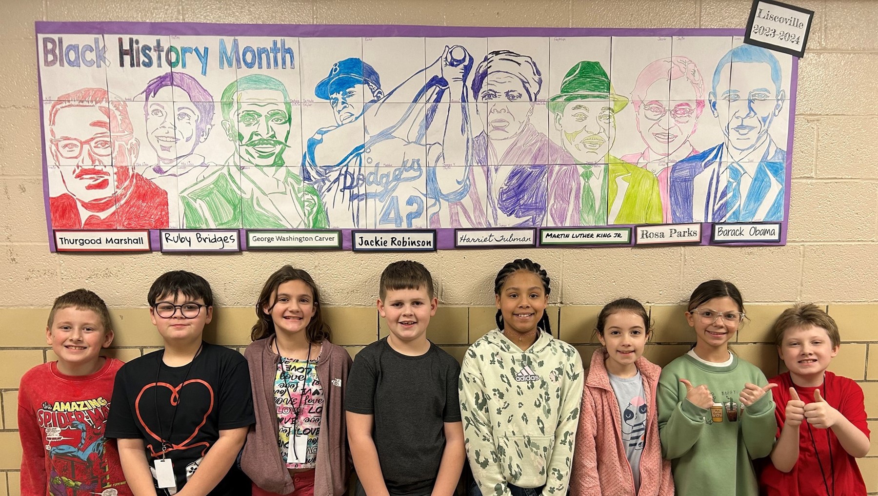 A collaborative mural by Mrs. Lisco&#39;s fourth grade class.