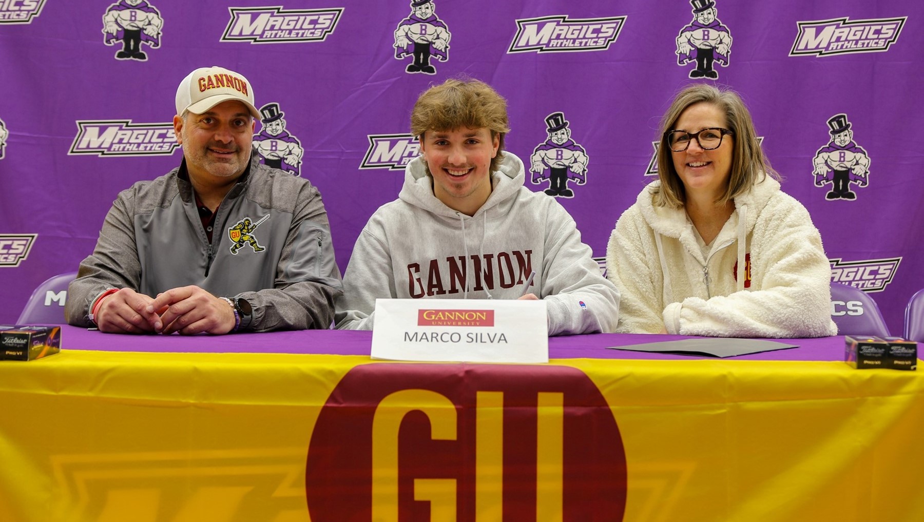 Congratulations to BHS senior, Marco Silva, who will be attending Gannon University, where he will study Mortuary Sciences and play Golf. Marco was joined by family members and his golf and baseball teammates for a signing at Barberton High School.